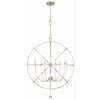 Crystorama Solaris 40'' Chandelier in Olde Silver - Additional View