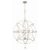Crystorama Solaris 40'' Chandelier in Olde Silver - Additional View