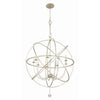 Crystorama Solaris 40'' Chandelier in Olde Silver - Additional View
