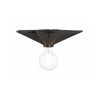 Crystorama Astro 12'' Flush Mount in Black - Additional View
