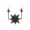 Crystorama Astro 13'' Sconce in Black - Additional View