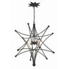Crystorama Astro 27'' Chandelier in Black - Additional View