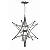 Crystorama Astro 27'' Chandelier in Black - Additional View