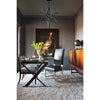 Crystorama Astro 27'' Chandelier in Black - Lifestyle View