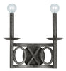 Crystorama Odette 12" Sconce in English Bronze - Front View