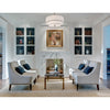 Crystorama Luxo 26'' Chandelier in Satin Nickel - Lifestyle View