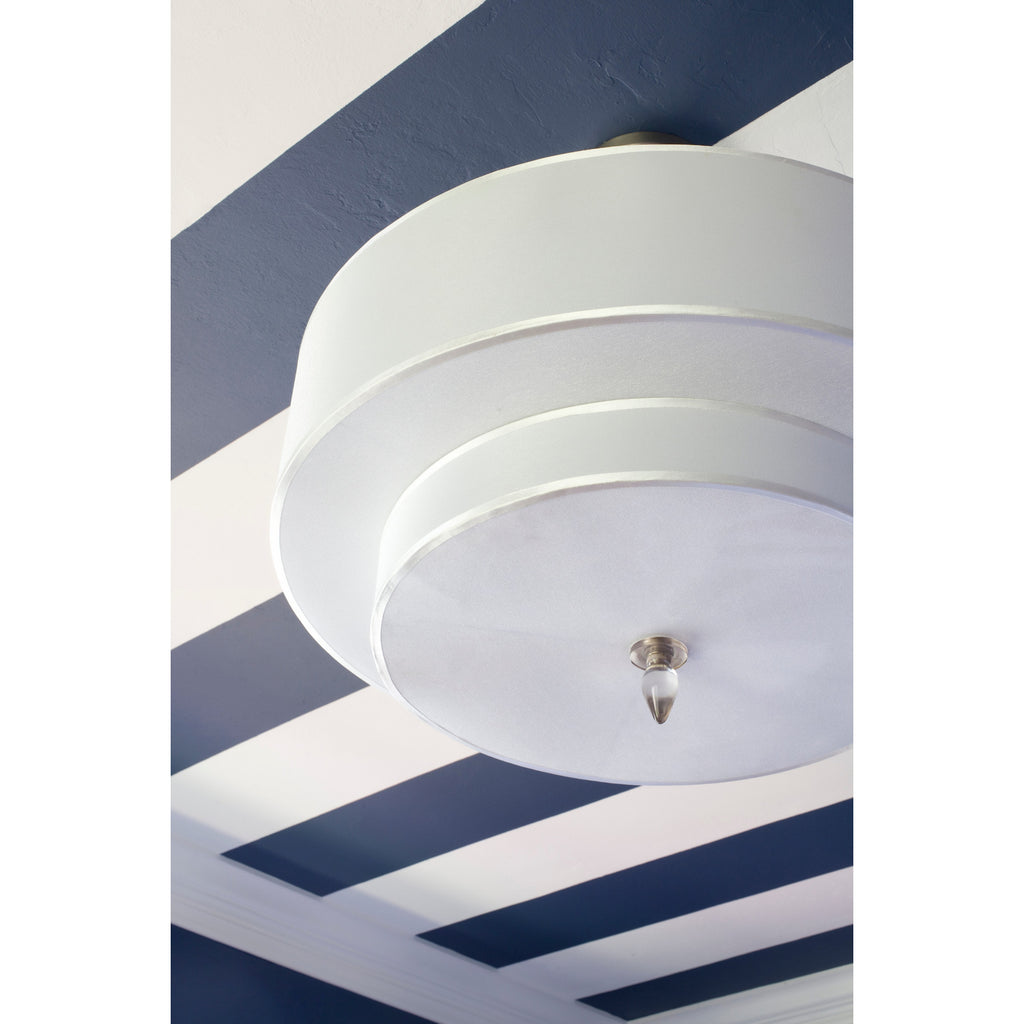Crystorama Luxo 26'' Chandelier in Satin Nickel - Lifestyle View