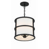 Crystorama Hulton 13'' Pendant in Matte Black - Additional View