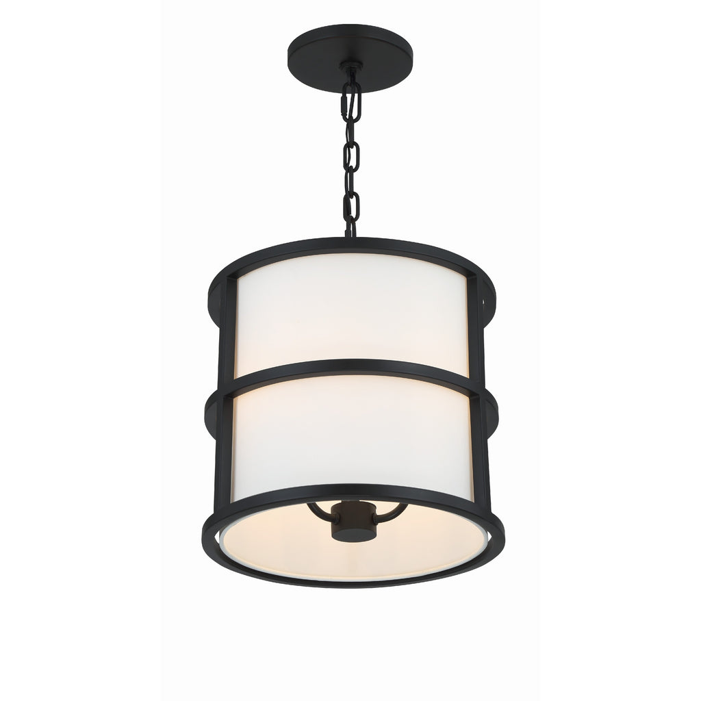 Crystorama Hulton 13'' Pendant in Matte Black - Additional View