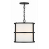 Crystorama Hulton 13'' Pendant in Matte Black - Additional View