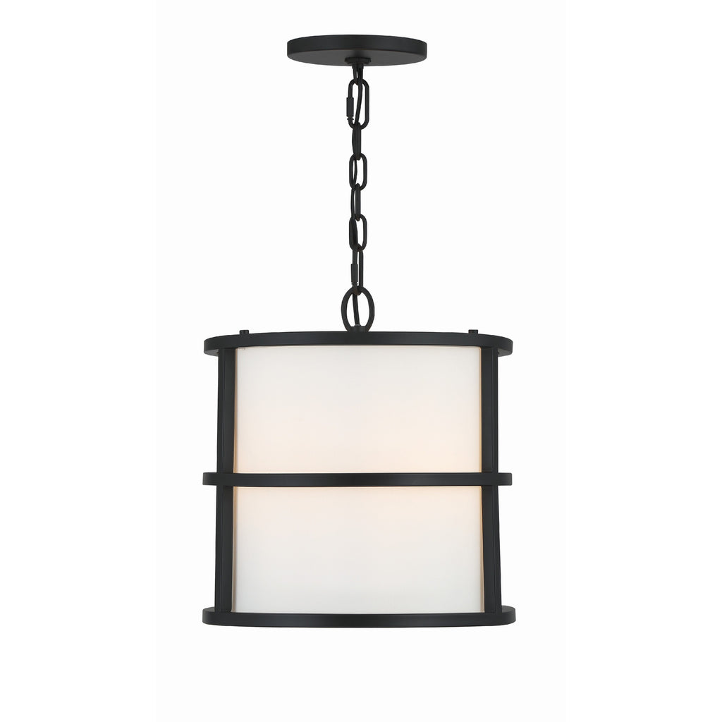 Crystorama Hulton 13'' Pendant in Matte Black - Additional View