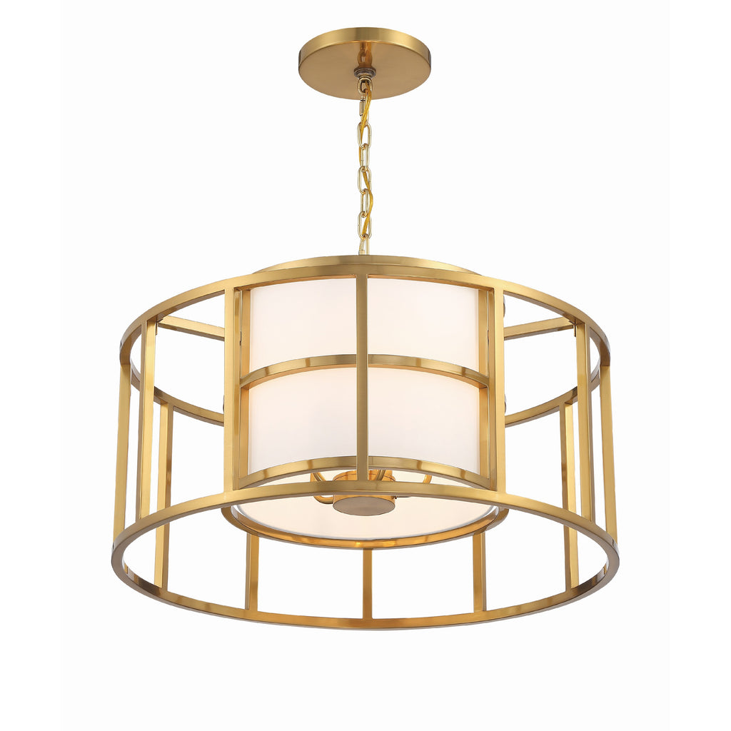 Crystorama Hulton 25'' Chandelier in Luxe Gold - Additional View