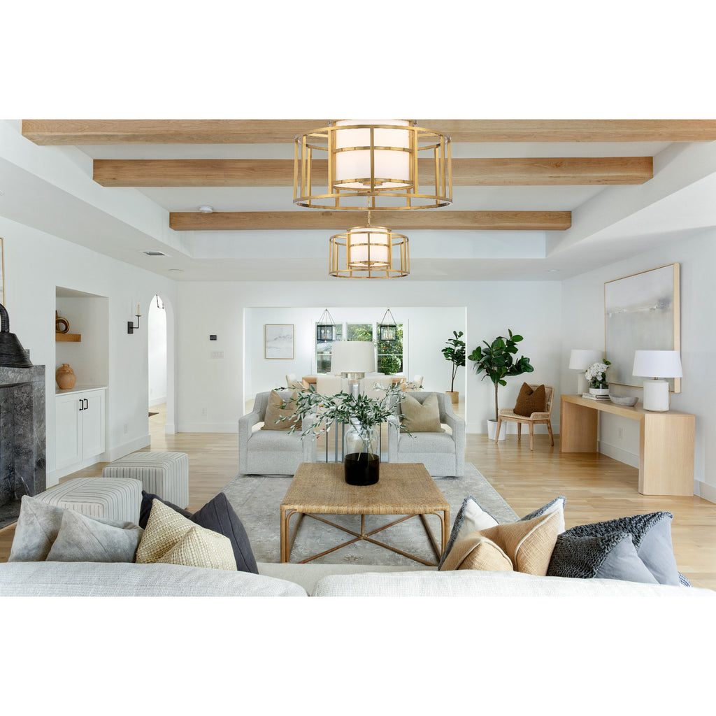 Crystorama Hulton 25'' Chandelier in Luxe Gold - Lifestyle View