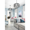 Crystorama Hulton 25'' Chandelier in Matte Black - Lifestyle View