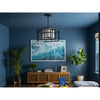 Crystorama Hulton 25'' Chandelier in Matte Black - Lifestyle View