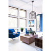 Crystorama Hulton 21'' Chandelier in Matte Black - Lifestyle View