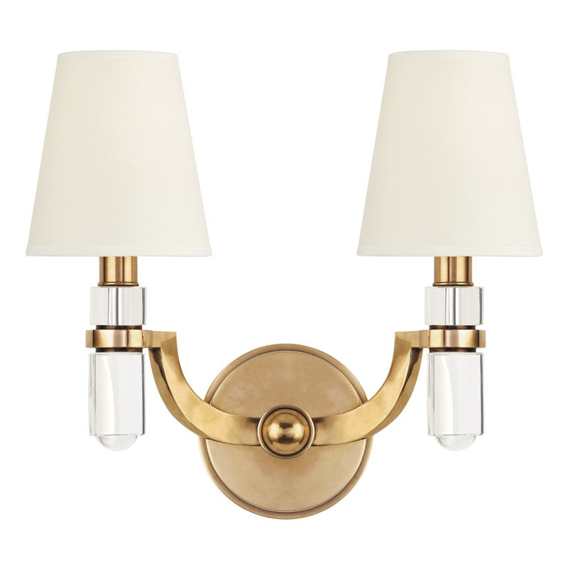 982-AGB-WS Dayton 2 Light Sconce | Main Image