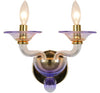 Crystorama Stella 13" Sconce in Gold - Front View