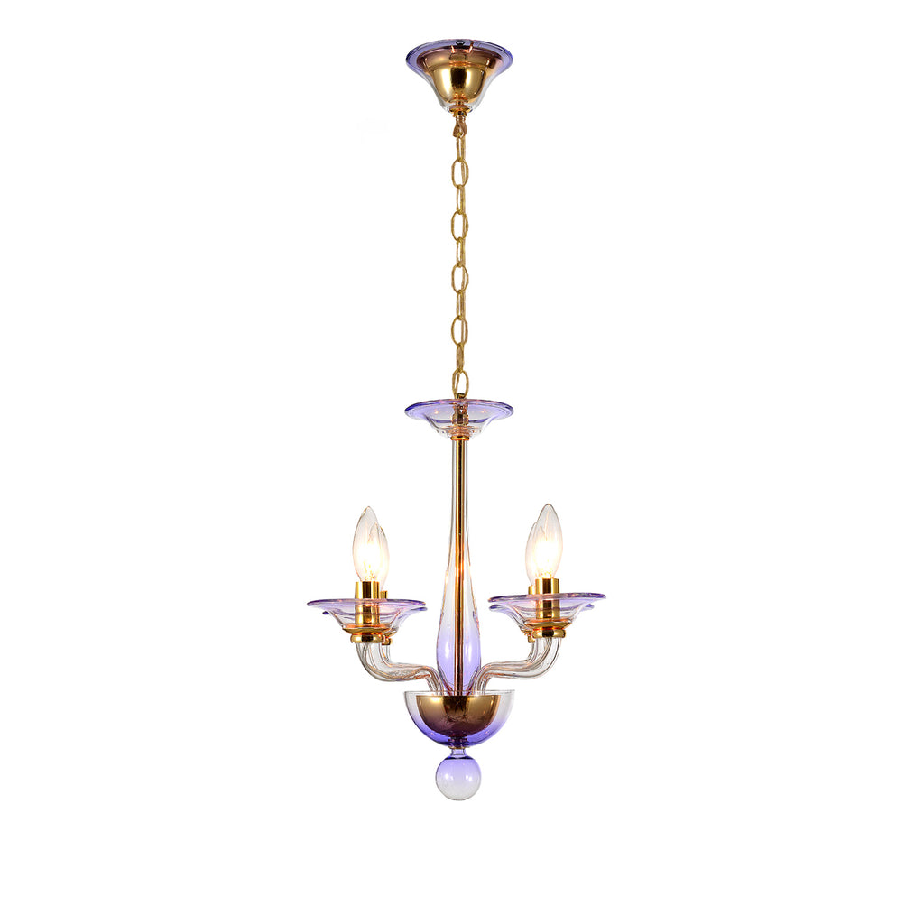 Crystorama Crystorama 15'' Chandelier in Gold - Front View