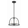 Crystorama Abbott 13.75'' Chandelier in Black - Additional View