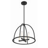 Crystorama Abbott 18.25'' Chandelier in Black - Additional View