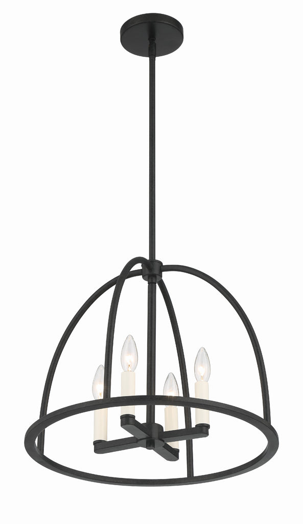 ABB-3004-BK Abbott 4 Light Lantern Chandelier | Alternate Image