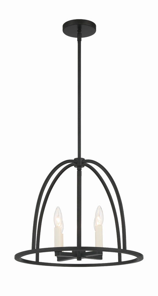 ABB-3004-BK Abbott 4 Light Lantern Chandelier | Alternate Image