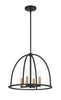 ABB-3004-BK Abbott 4 Light Lantern Chandelier | Alternate Image