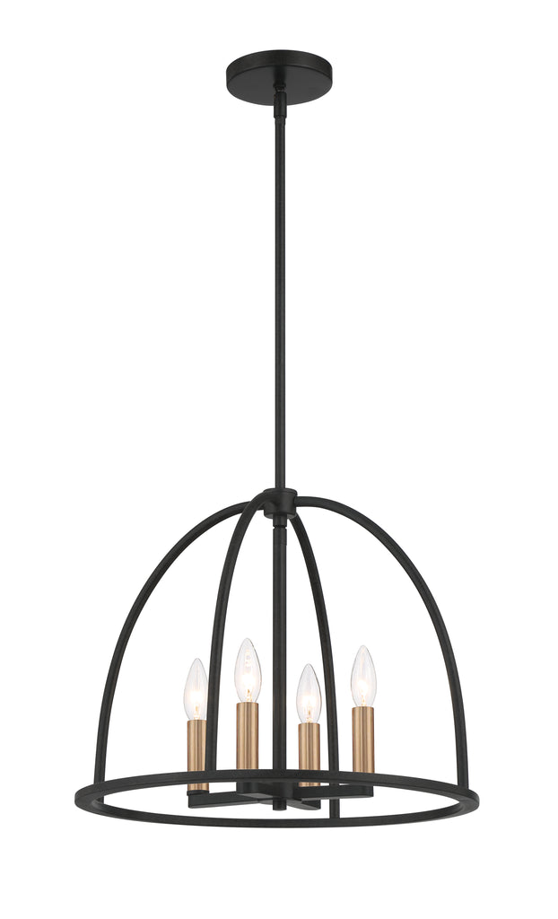 ABB-3004-BK Abbott 4 Light Lantern Chandelier | Alternate Image