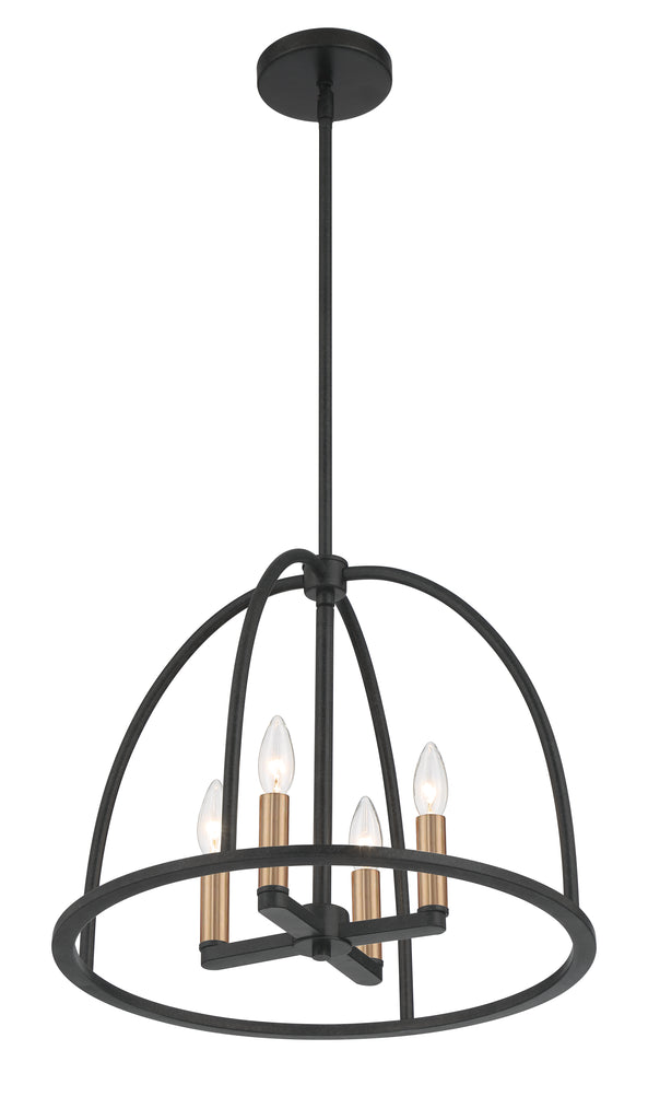 ABB-3004-BK Abbott 4 Light Lantern Chandelier | Alternate Image