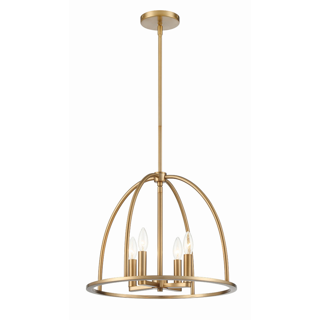 Crystorama Abbott 18.25'' Chandelier in Vibrant Gold - Additional View