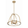Crystorama Abbott 18.25'' Chandelier in Vibrant Gold - Additional View