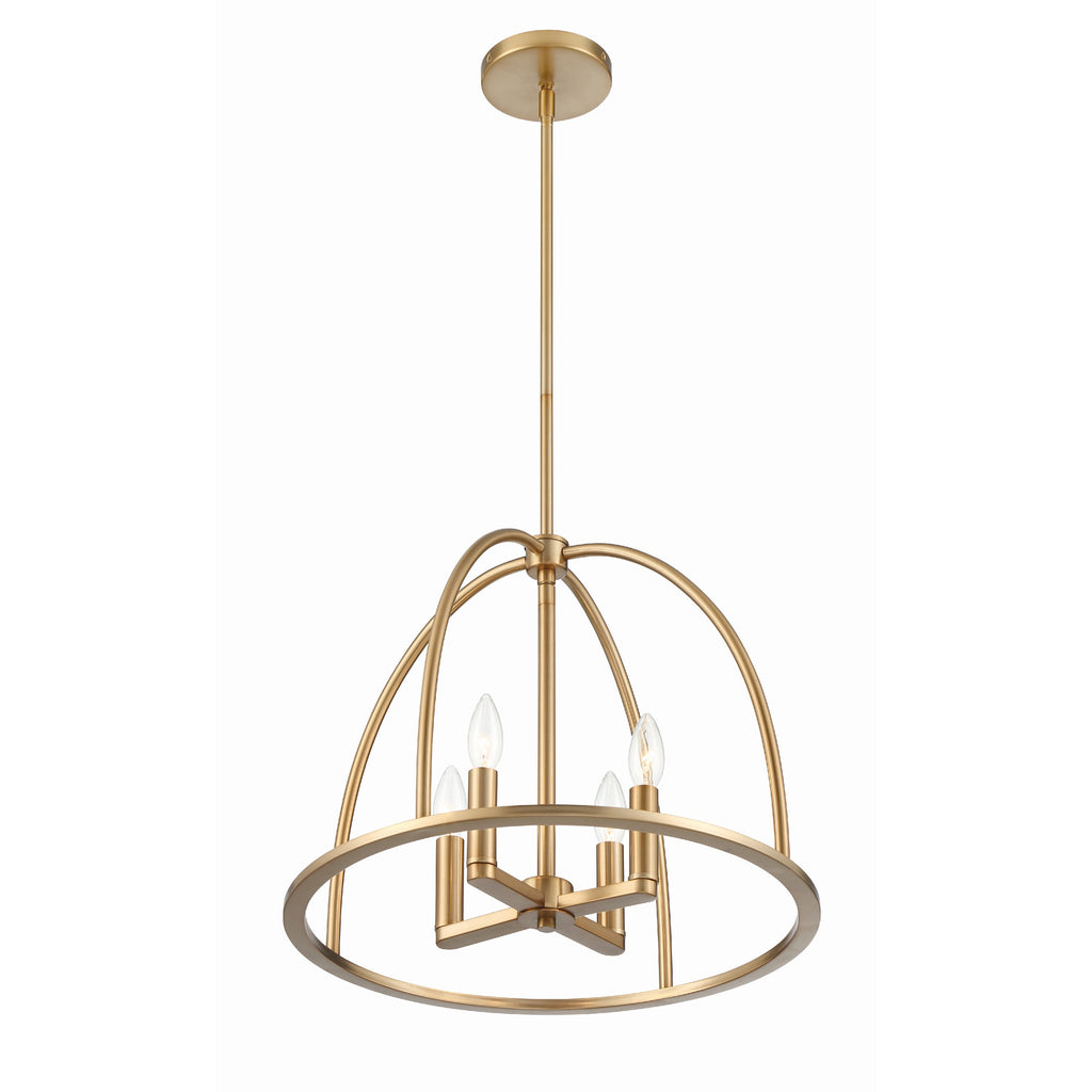 Crystorama Abbott 18.25'' Chandelier in Vibrant Gold - Additional View
