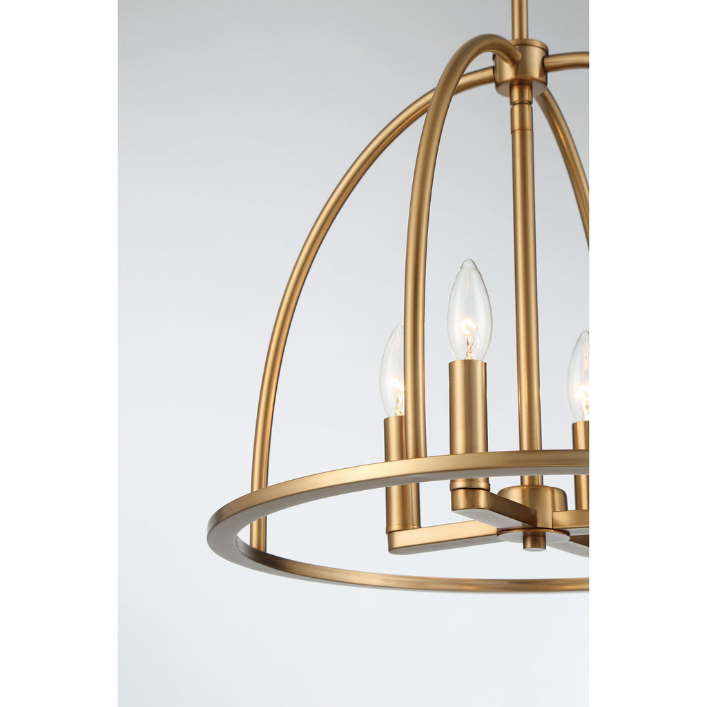 Crystorama Abbott 18.25'' Chandelier in Vibrant Gold - Additional View