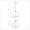 Crystorama Abbott 18.25'' Chandelier - Product Dimensions