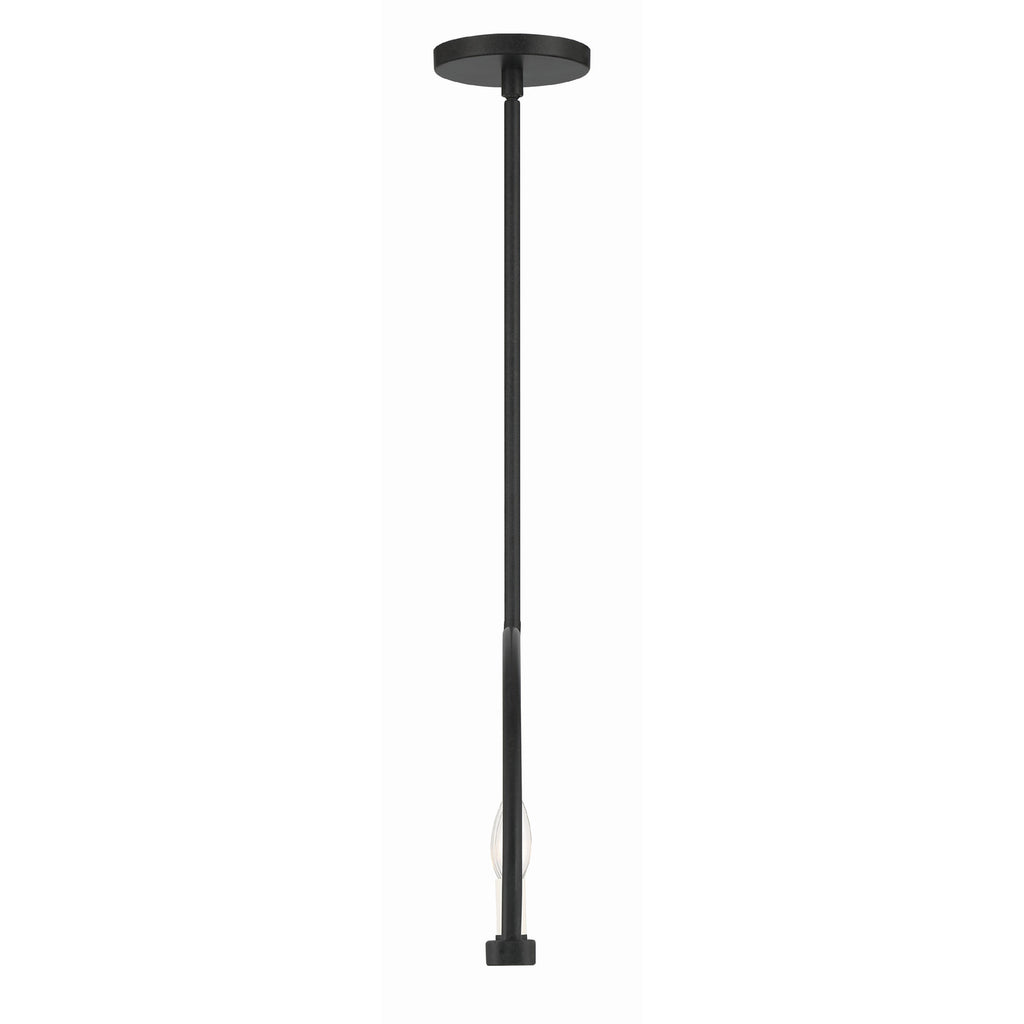 Crystorama Abbott 42'' Linear Chandelier in Black - Additional View