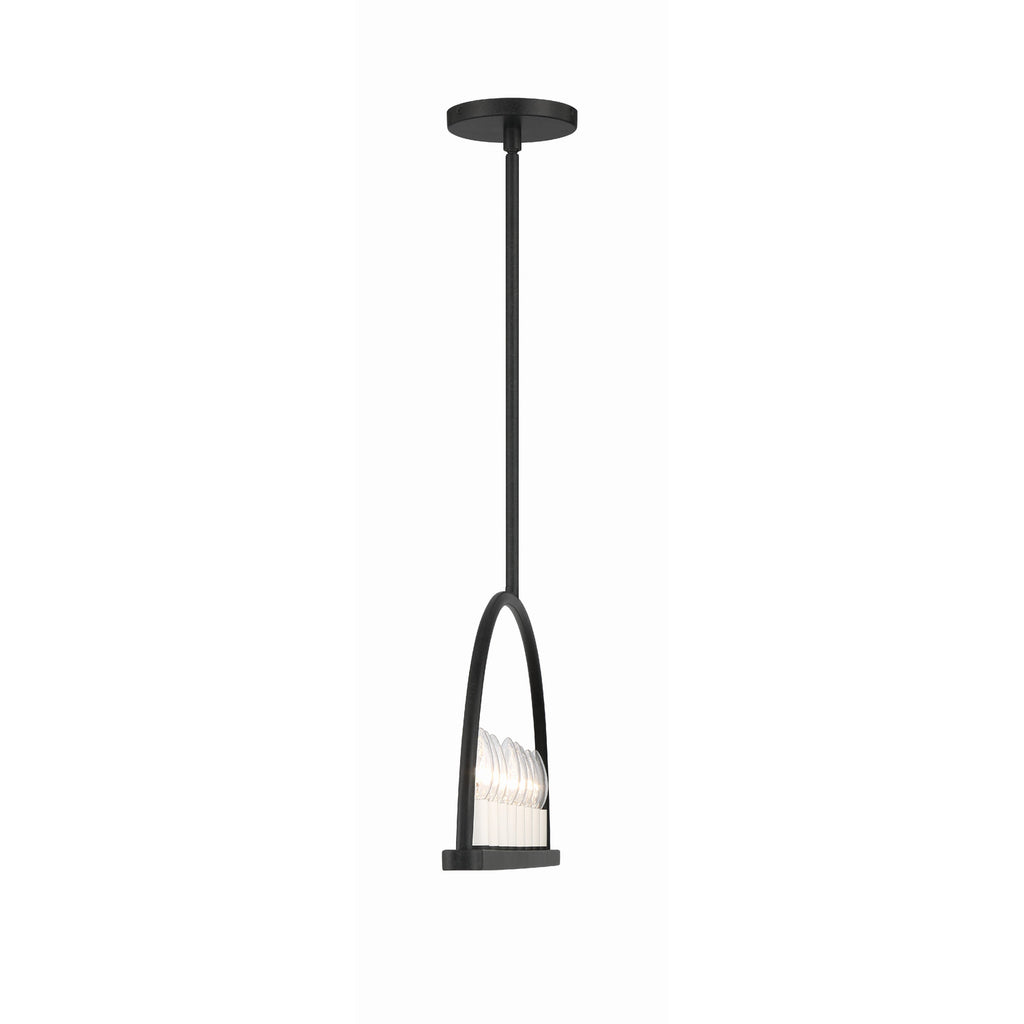 Crystorama Abbott 42'' Linear Chandelier in Black - Additional View