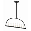 Crystorama Abbott 42'' Linear Chandelier in Black - Additional View