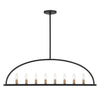 Crystorama Abbott 42'' Linear Chandelier in Black - Additional View
