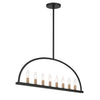 Crystorama Abbott 42'' Linear Chandelier in Black - Additional View