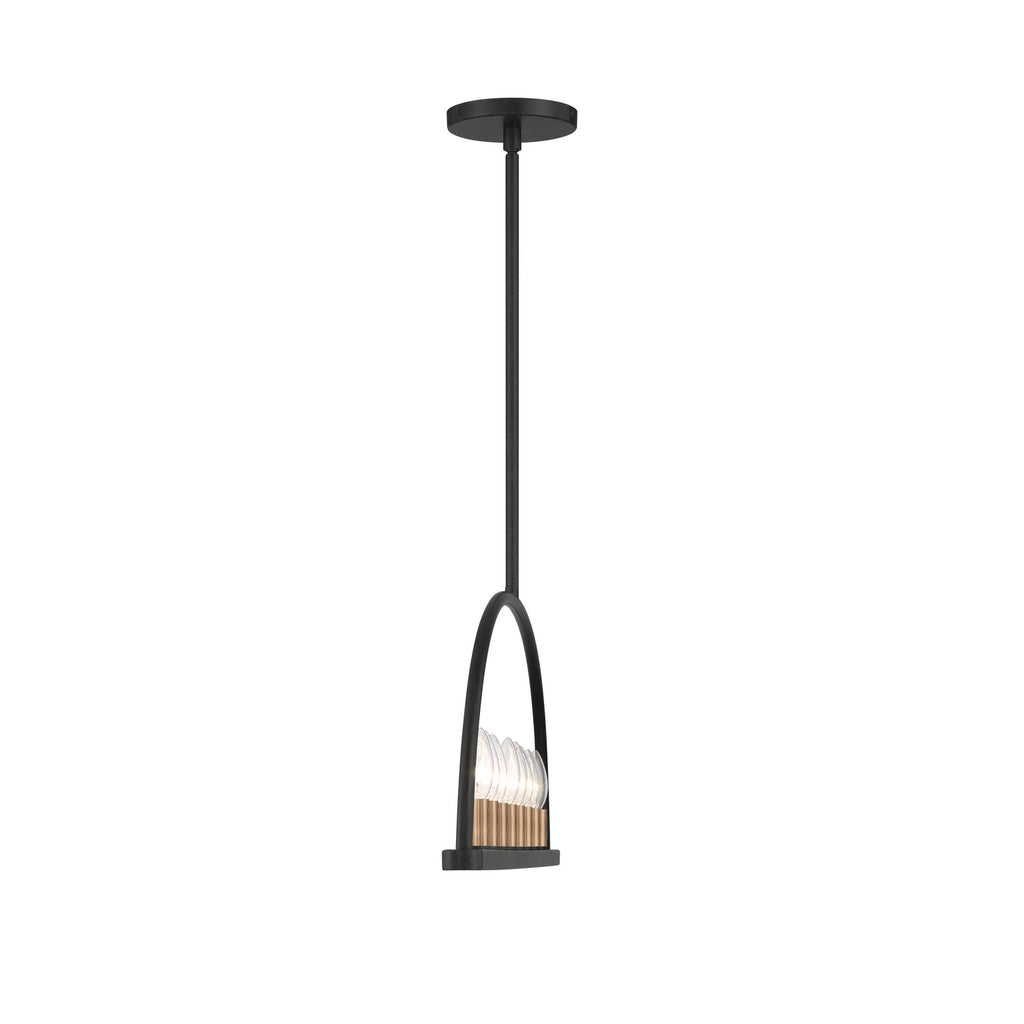 Crystorama Abbott 42'' Linear Chandelier in Black - Additional View
