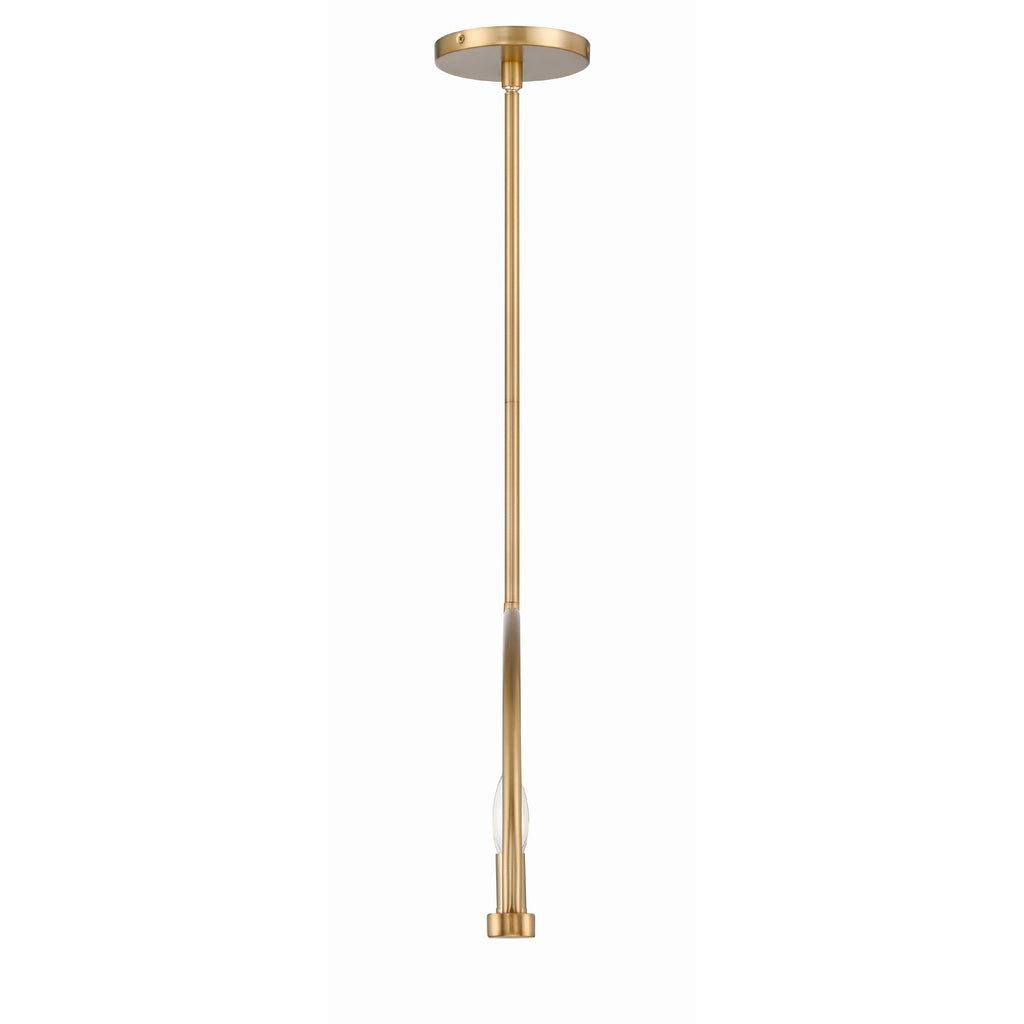 Crystorama Abbott 42'' Linear Chandelier in Vibrant Gold - Additional View
