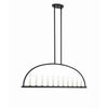 Crystorama Abbott 54'' Linear Chandelier in Black - Additional View