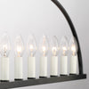 Crystorama Abbott 54'' Linear Chandelier in Black - Additional View