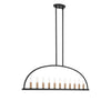 Crystorama Abbott 54'' Linear Chandelier in Black - Additional View