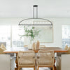 Crystorama Abbott 54'' Linear Chandelier in Black - Lifestyle View