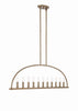 Crystorama Abbott 54'' Linear Chandelier in Vibrant Gold - Additional View