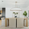 Crystorama Abbott 54'' Linear Chandelier in Vibrant Gold - Lifestyle View