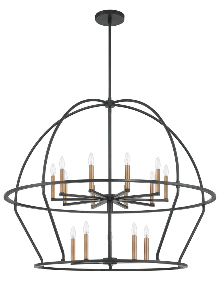 ABB-3029-BK Abbott 15 Light Chandelier | Alternate Image