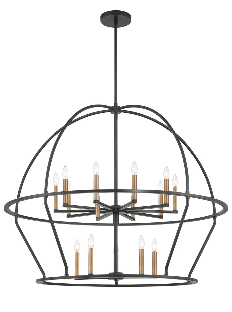 ABB-3029-BK Abbott 15 Light Chandelier | Alternate Image